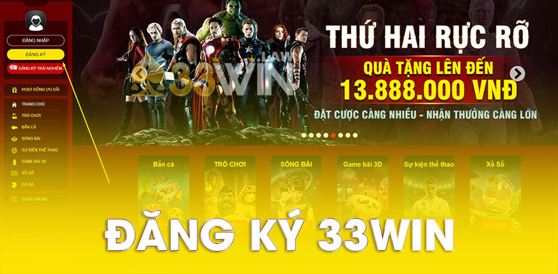 Đăng ký 33Win