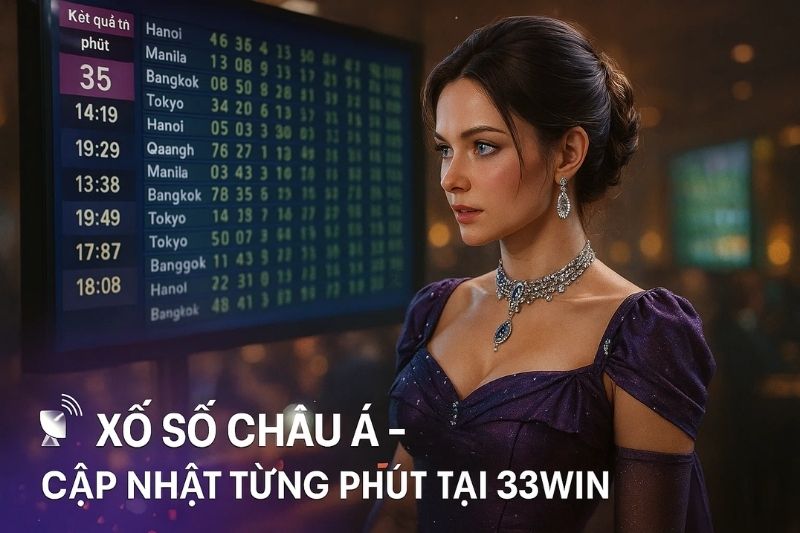 Người chơi theo dõi kết quả xổ số châu Á cập nhật liên tục từng phút tại sảnh 33win.