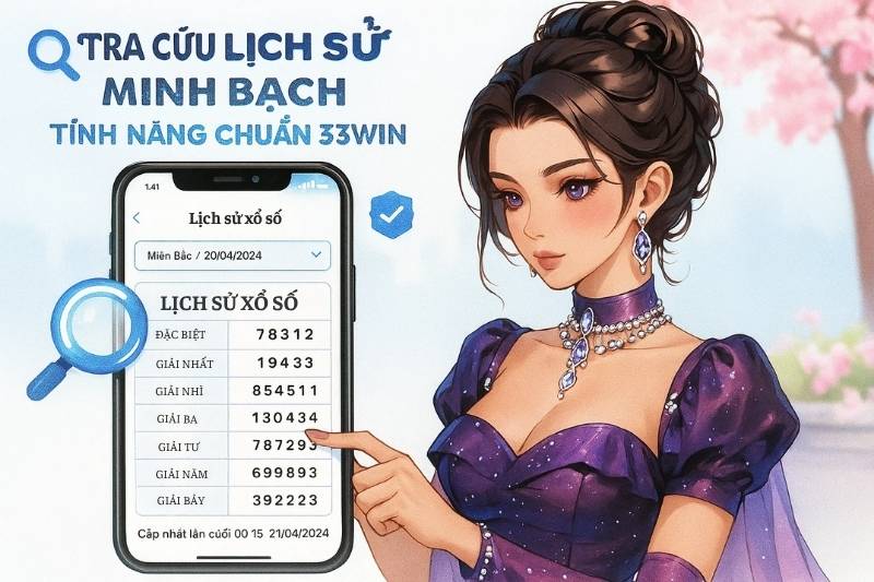 Tính năng tra cứu lịch sử xổ số minh bạch – công cụ không thể thiếu tại xổ số 33win.