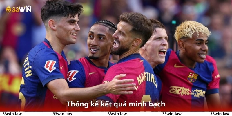 Thống kê kết quả minh bạch giúp cược thủ tính toán chính xác